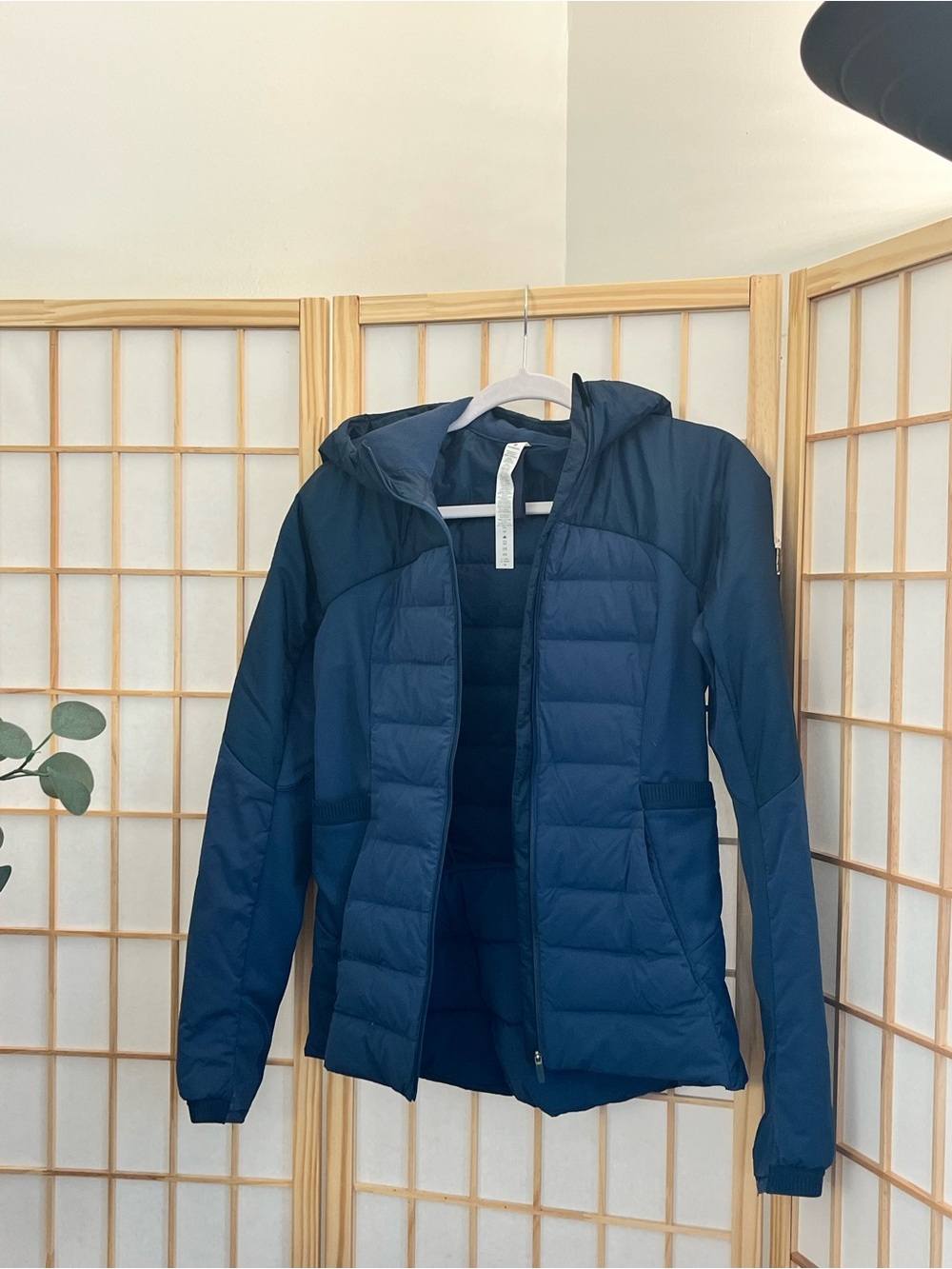 Lululemon dark teal Hooded Insulated Puffer Hybrid Jacket Women’s